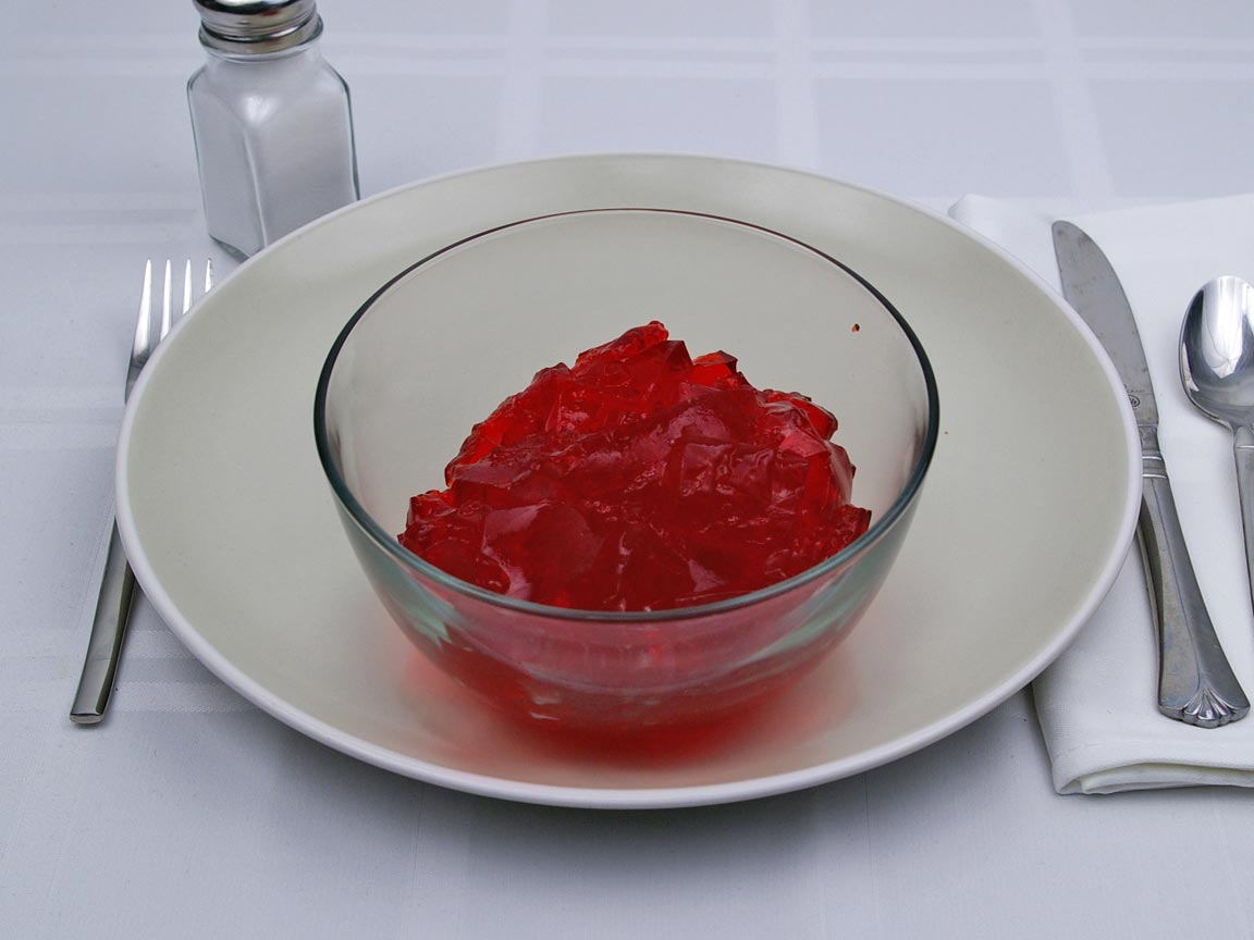 Calories in 1.25 cup(s)  of Jello - Gelatin