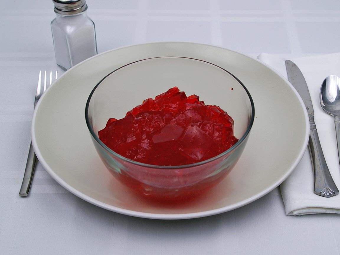Calories in 1.5 cup(s)  of Jello - Gelatin
