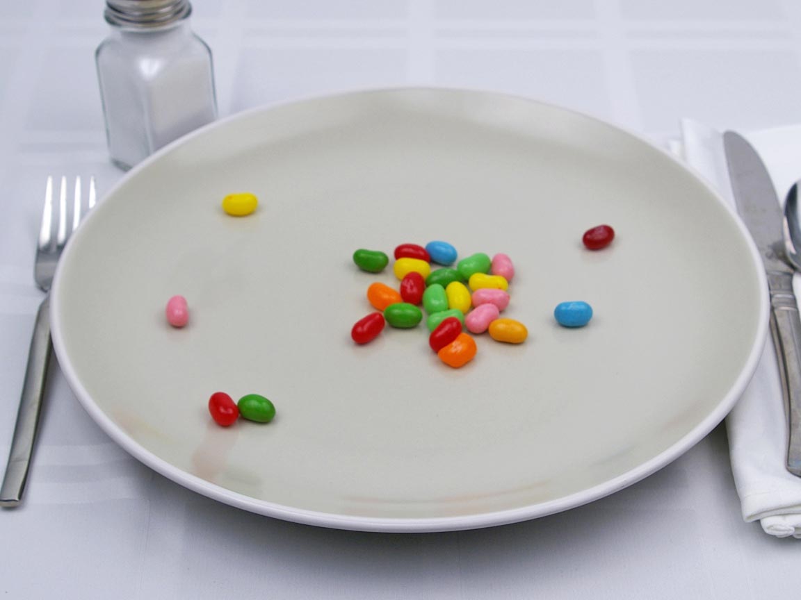 Calories in 25 piece(s) of Jelly Belly