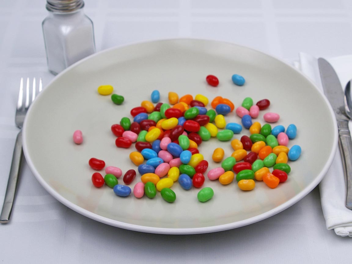 Calories in 125 piece(s) of Jelly Belly