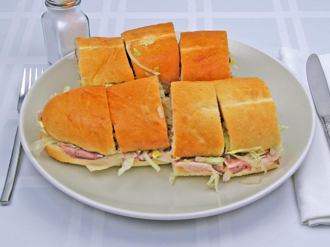 Calories in 1.75 regular(s) of Jersey Mike's Club Supreme Sandwich