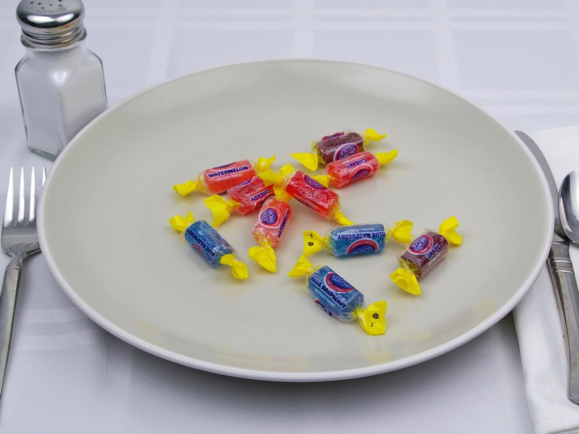Calories in 10 piece(s) of Jolly Rancher