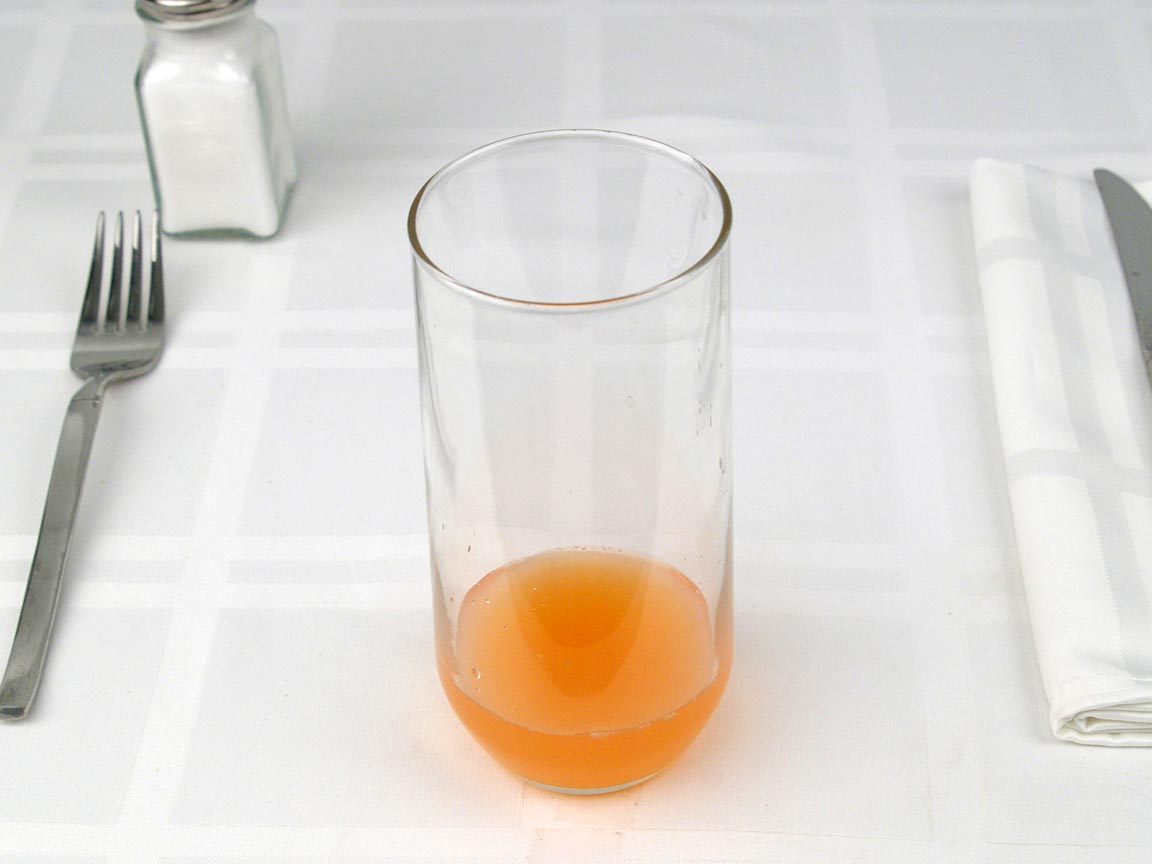 Calories in 0.25 fl cup(s) of Pink Grapefruit Juice