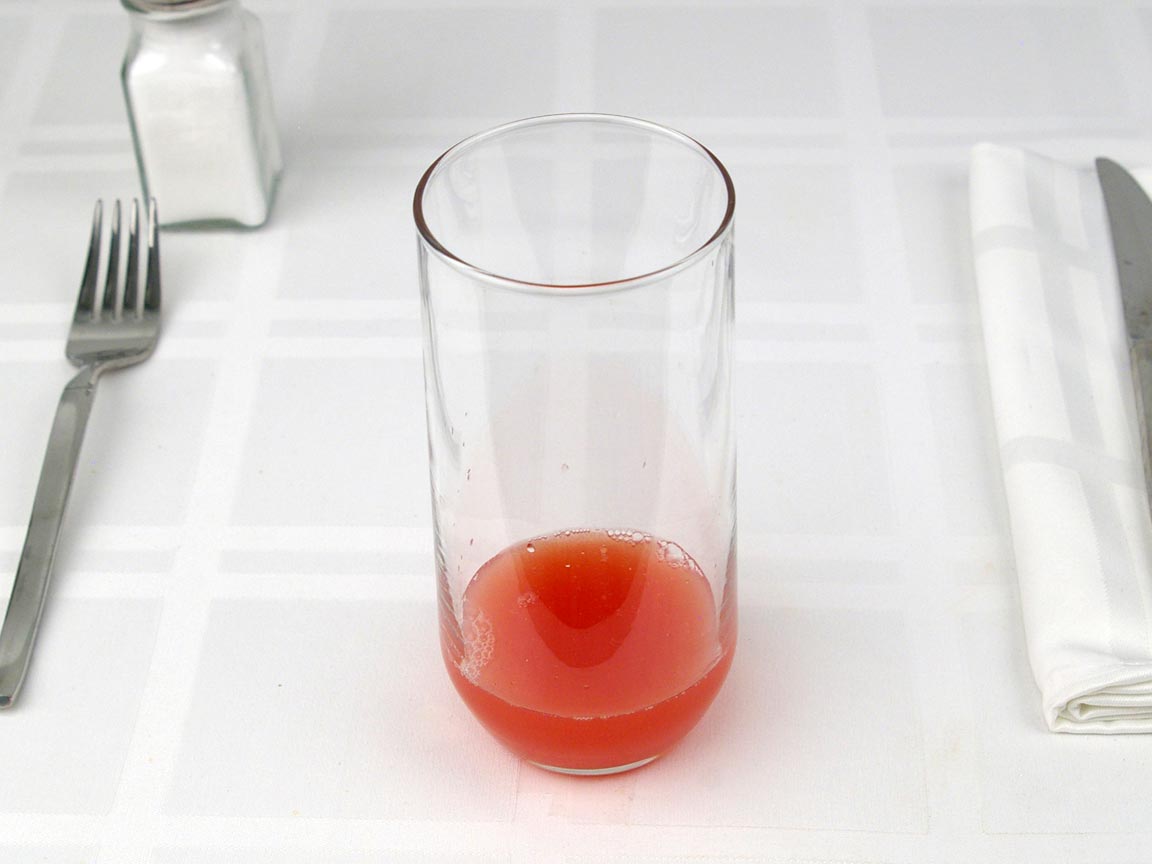 Calories in 0.25 cup(s) of Cold Pressed Watermelon Juice
