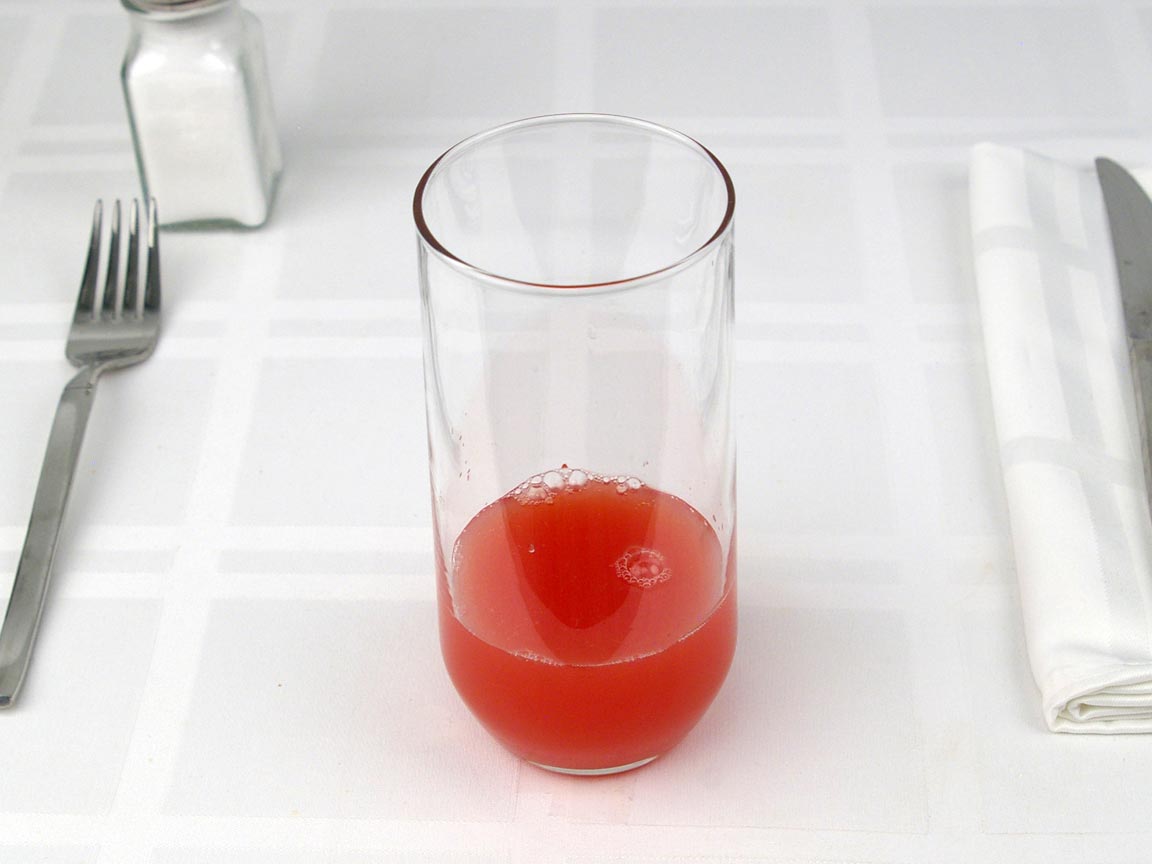 Calories in 0.5 cup(s) of Cold Pressed Watermelon Juice