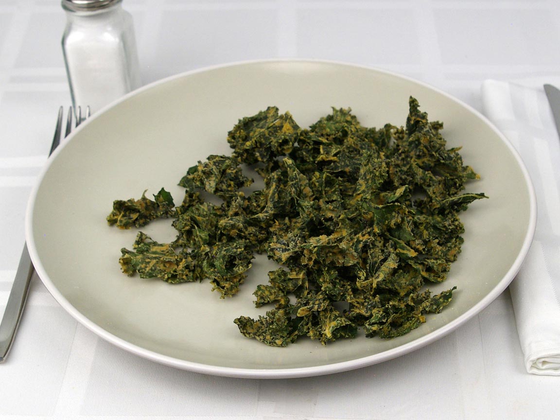 Calories in 42 grams of Seasoned Kale Chips