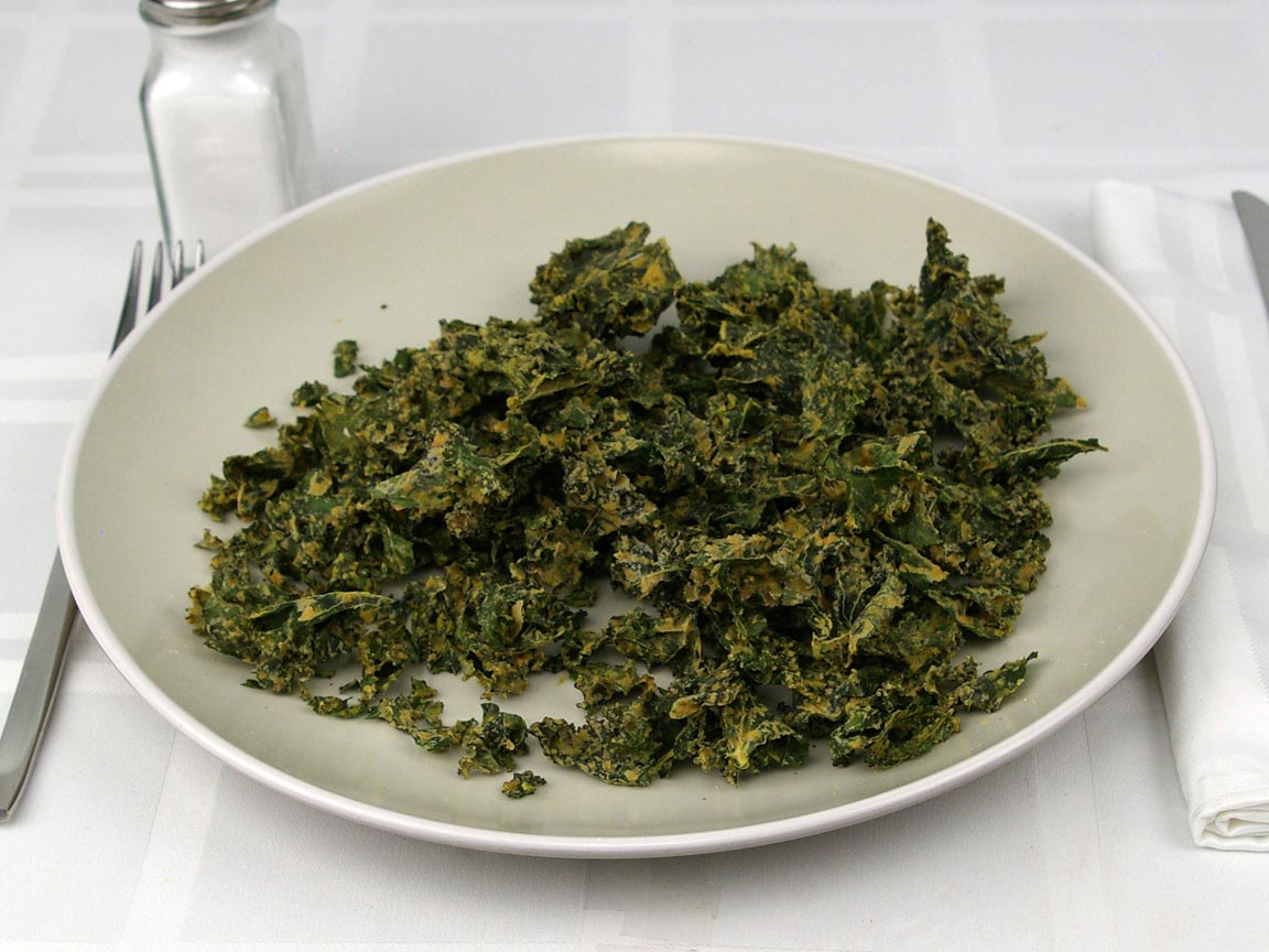 Calories in 56 grams of Seasoned Kale Chips
