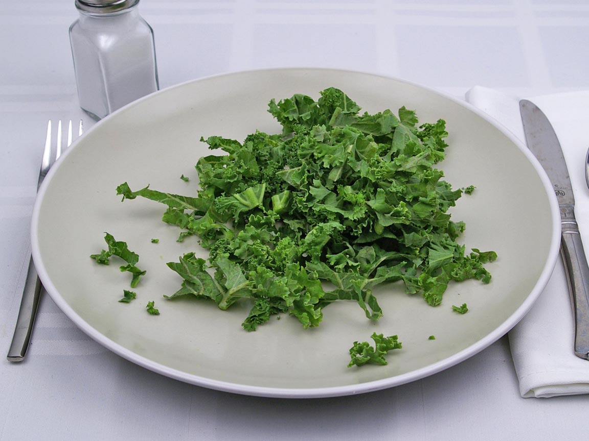 Calories in 1.25 cup of Kale - Raw