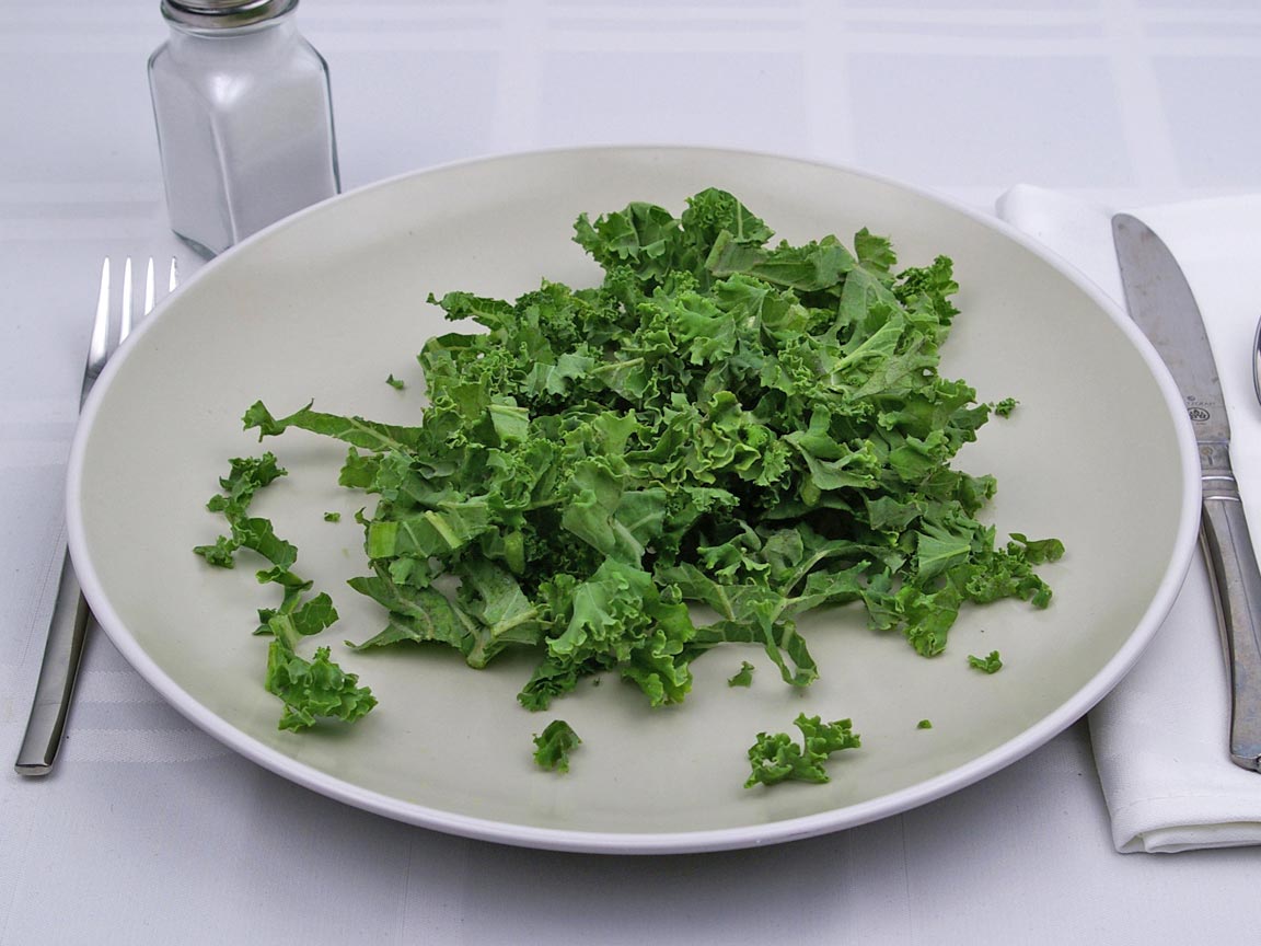 Calories in 1.5 cup of Kale - Raw