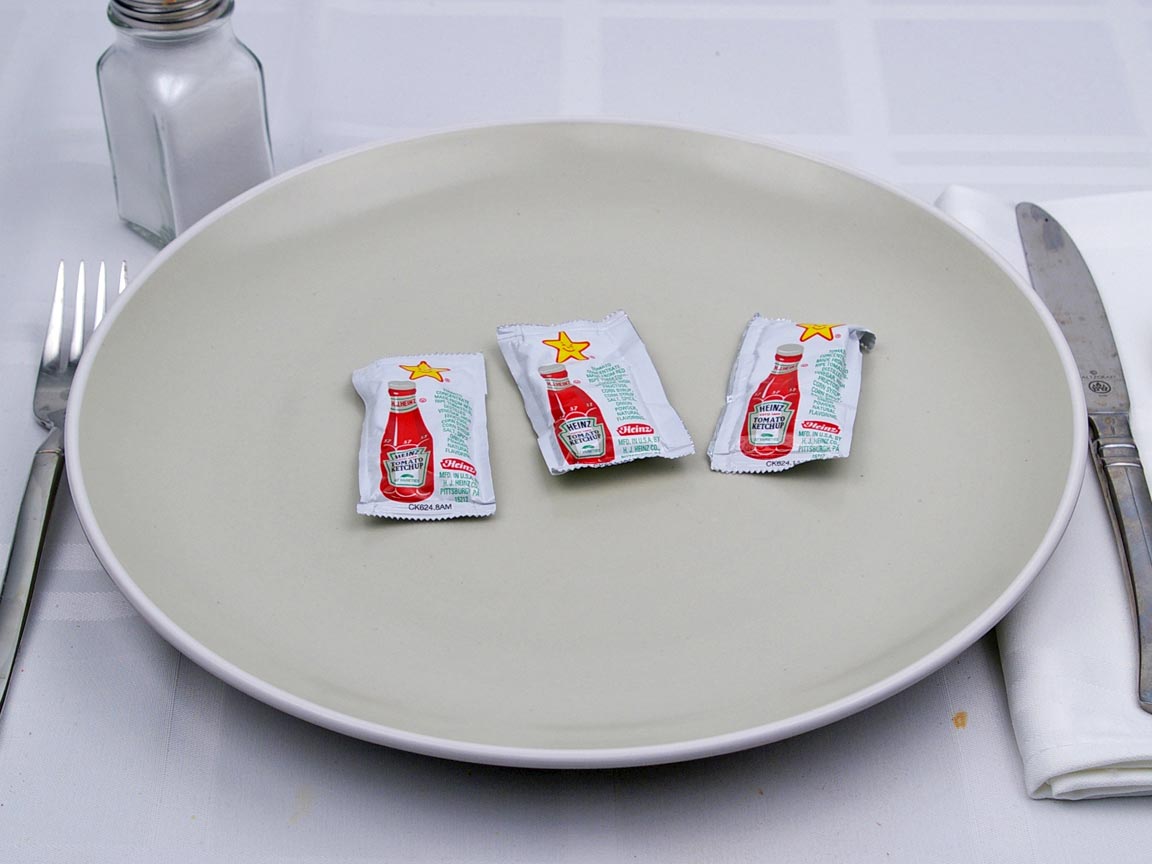 Calories in 3 packet(s) of Carl's Jr - Ketchup Packets