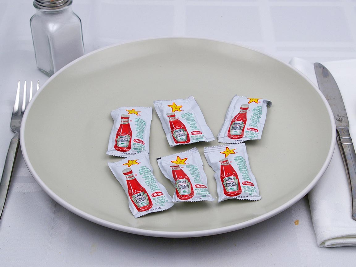 Calories in 6 packet(s) of Carl's Jr - Ketchup Packets