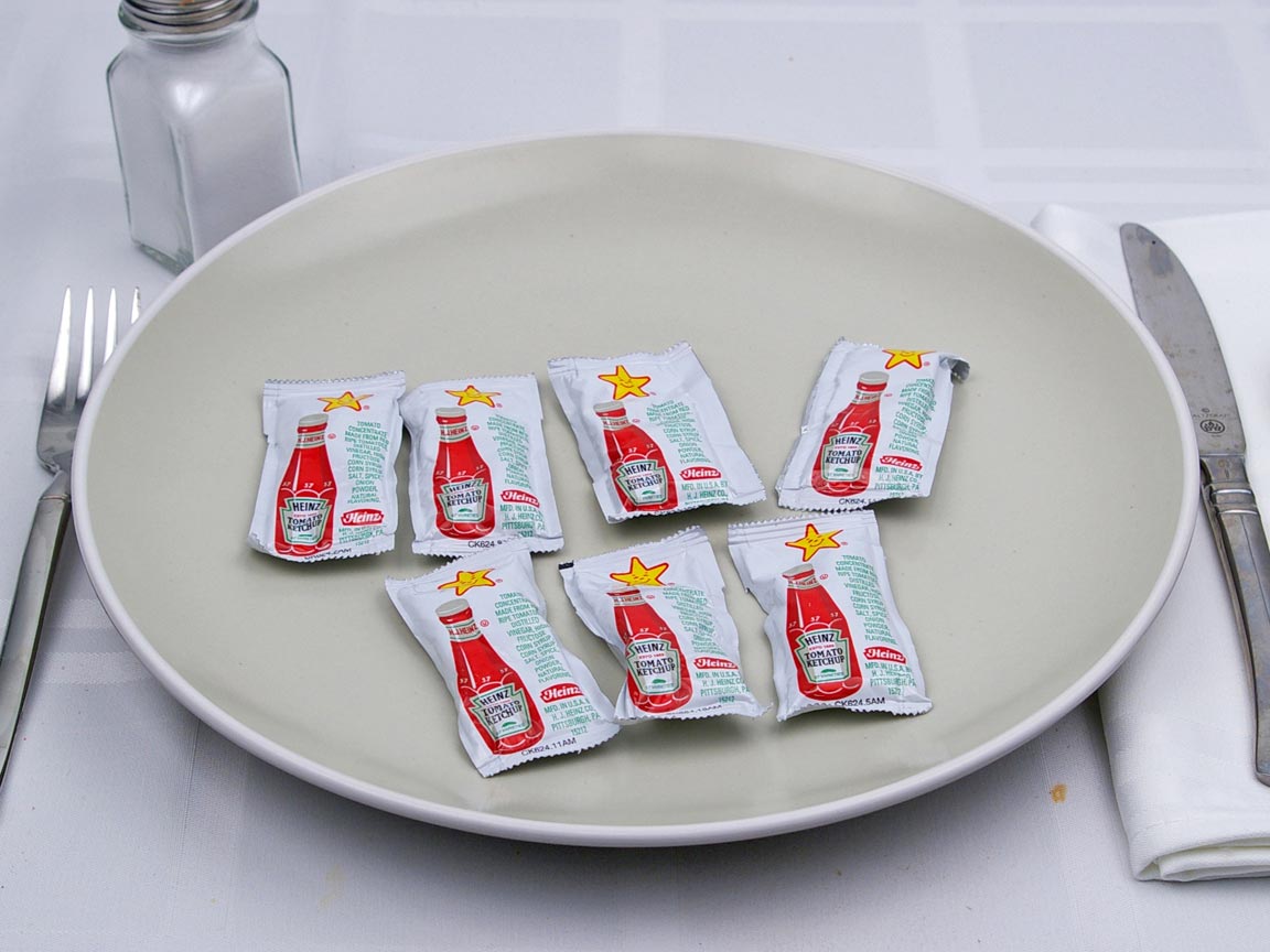 Calories in 7 packet(s) of Carl's Jr - Ketchup Packets