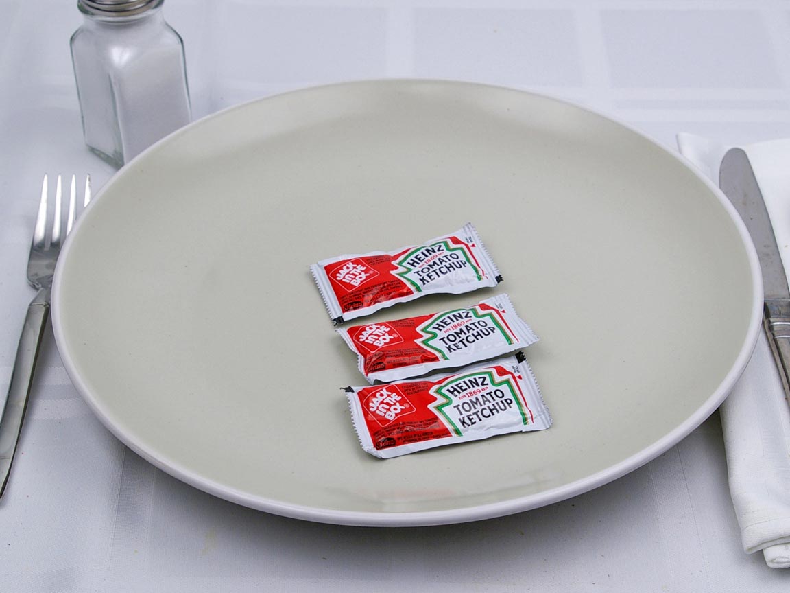 Calories in 3 packet(s) of Jack in the Box - Ketchup Packets