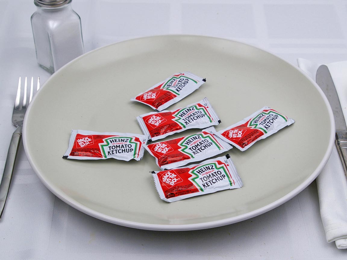 Calories in 6 packet(s) of Jack in the Box - Ketchup Packets