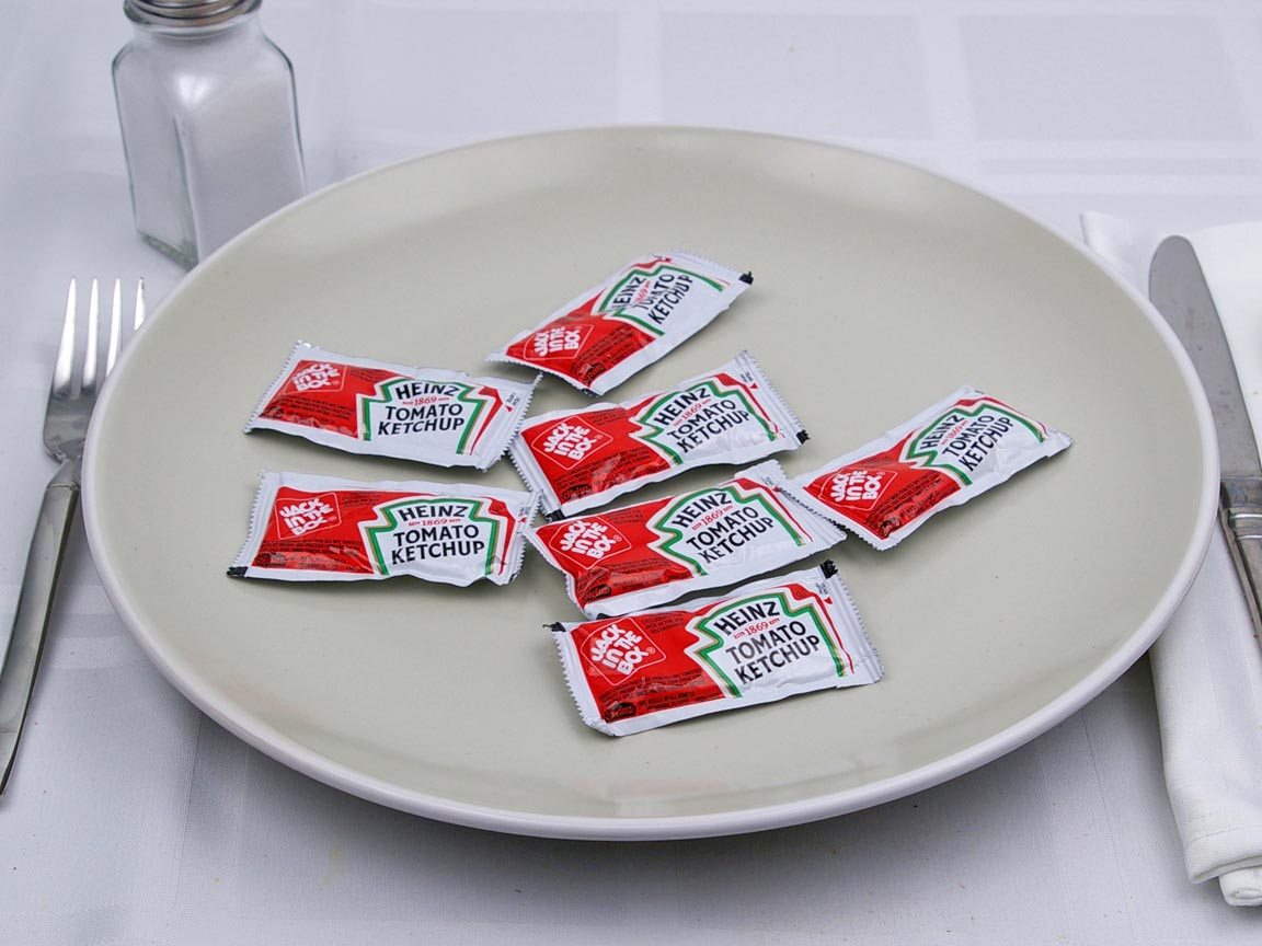 Calories in 7 packet(s) of Jack in the Box - Ketchup Packets