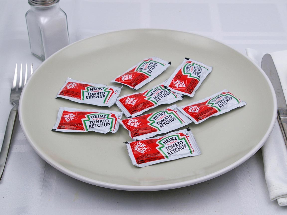 Calories in 8 packet(s) of Jack in the Box - Ketchup Packets