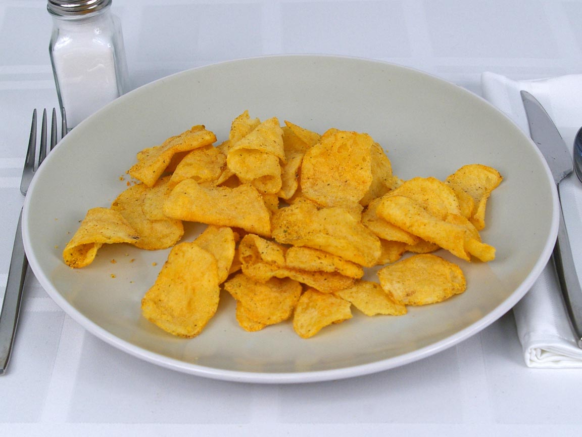 Calories in 56 grams of Kettle Chips 40% Less Fat