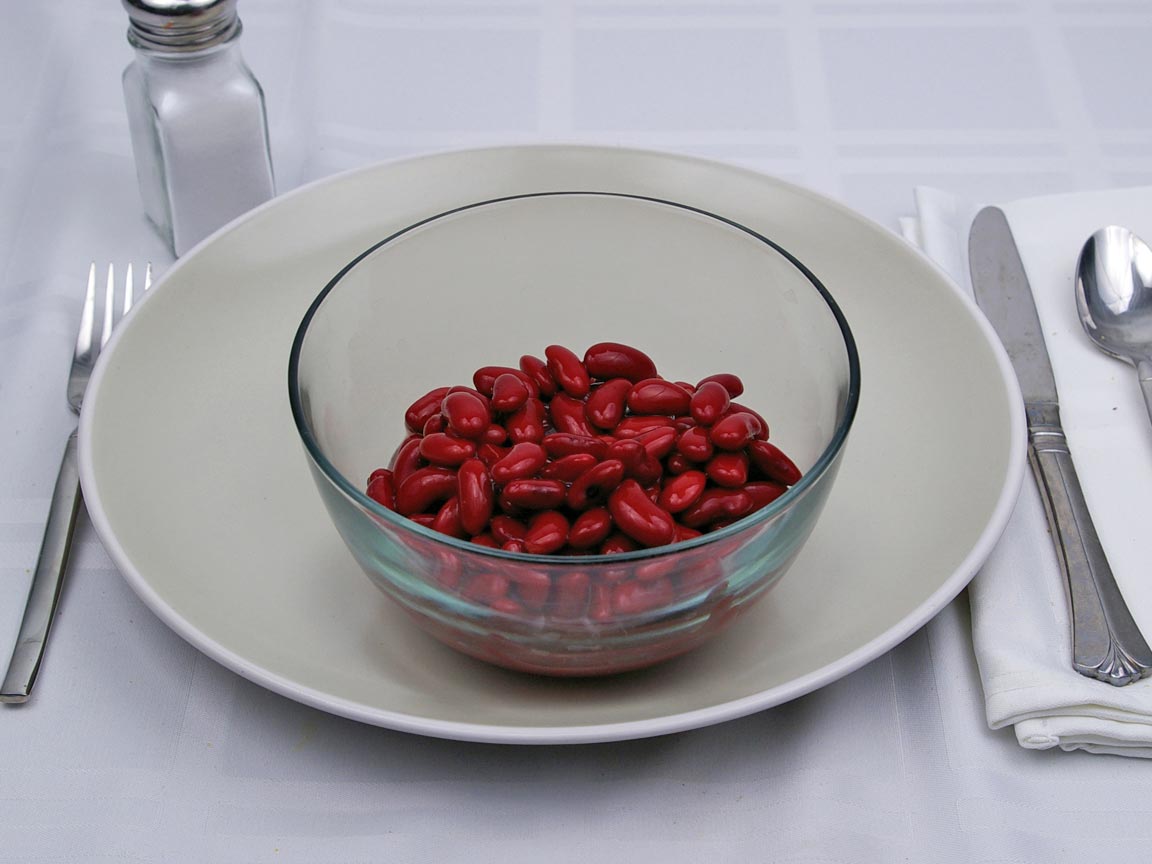 Calories in 1.25 cup(s) of Kidney Beans - Canned