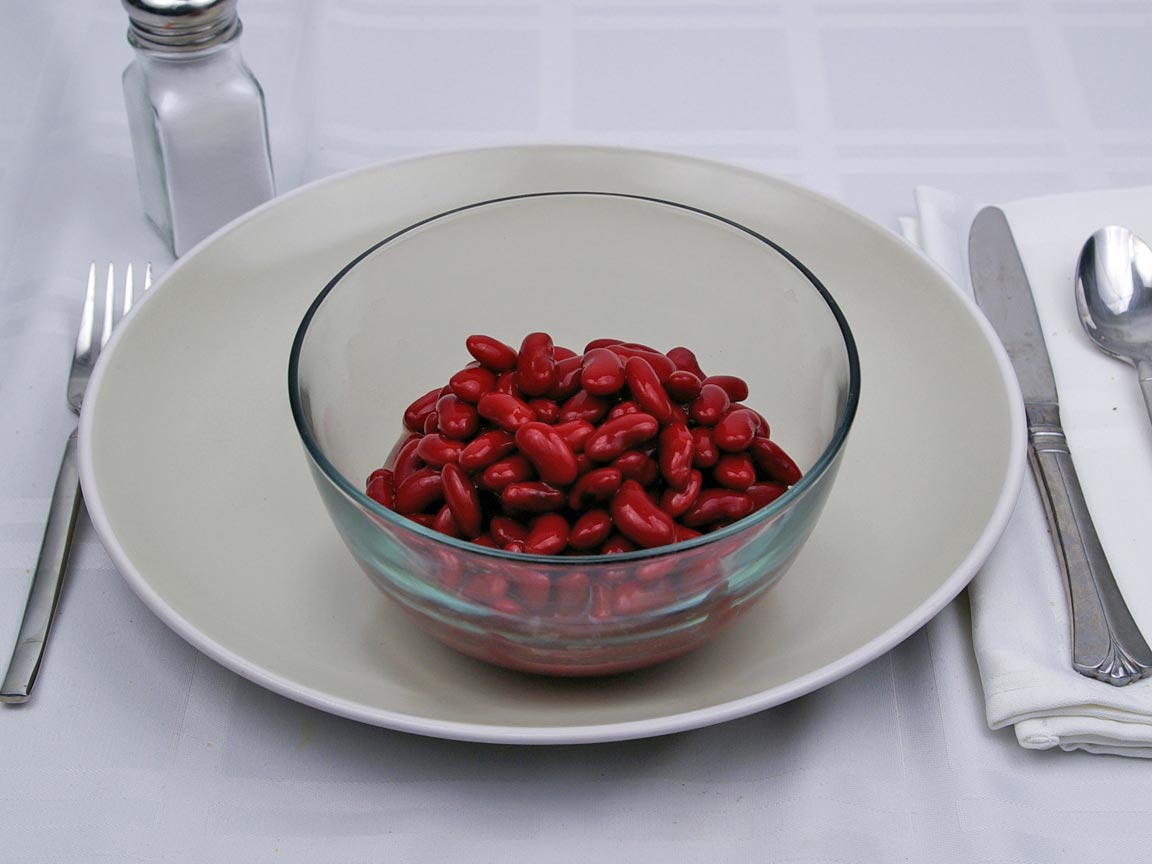 Calories in 1.5 cup(s) of Kidney Beans - Canned