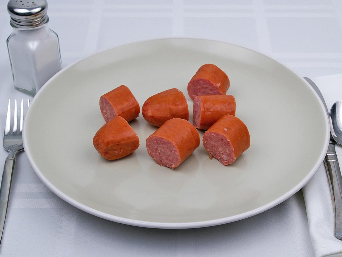 Calories in 119 grams of Bratwurst - Pork