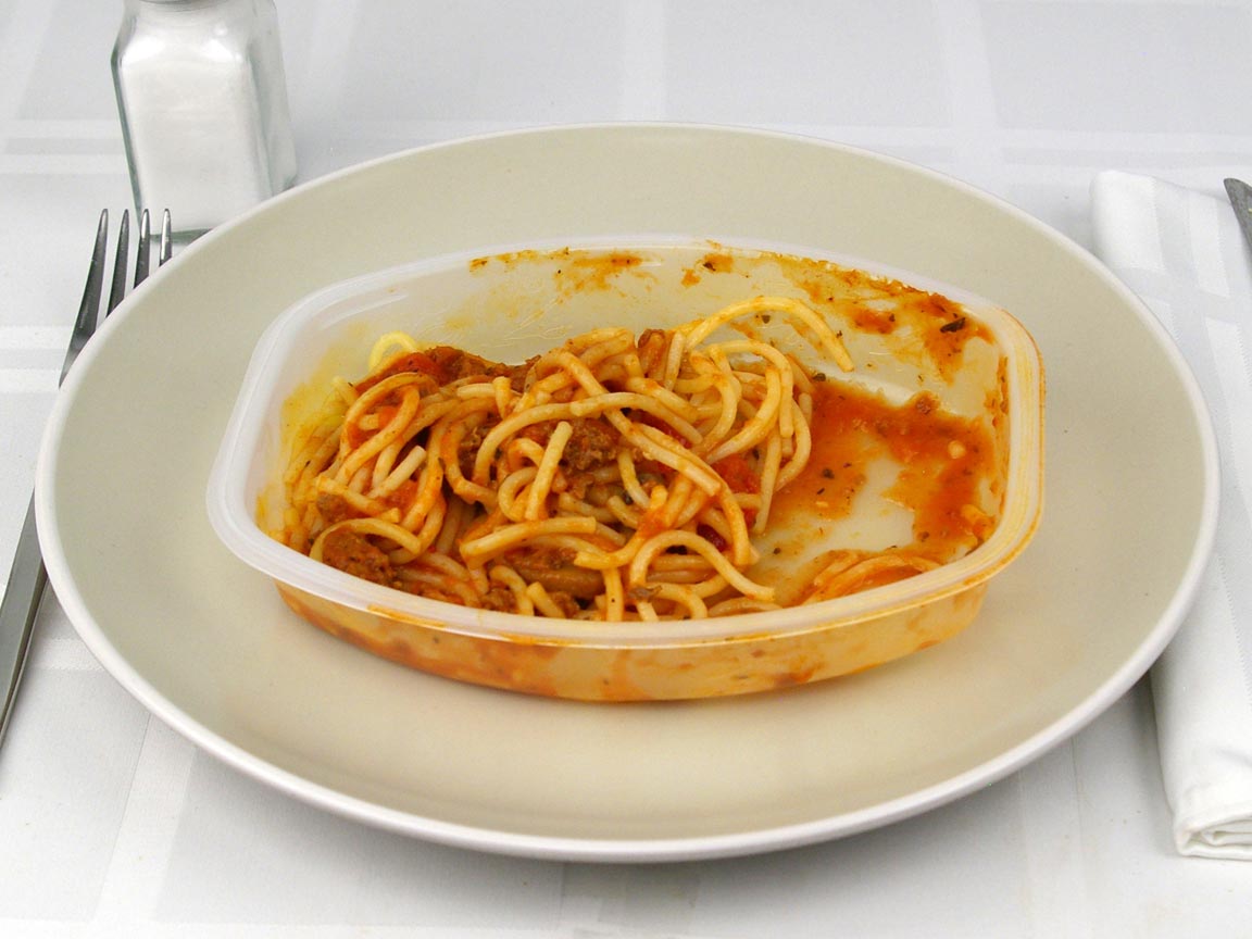 Calories in 0.5 package(s) of Lean Cuisine Spaghetti Meat Sauce