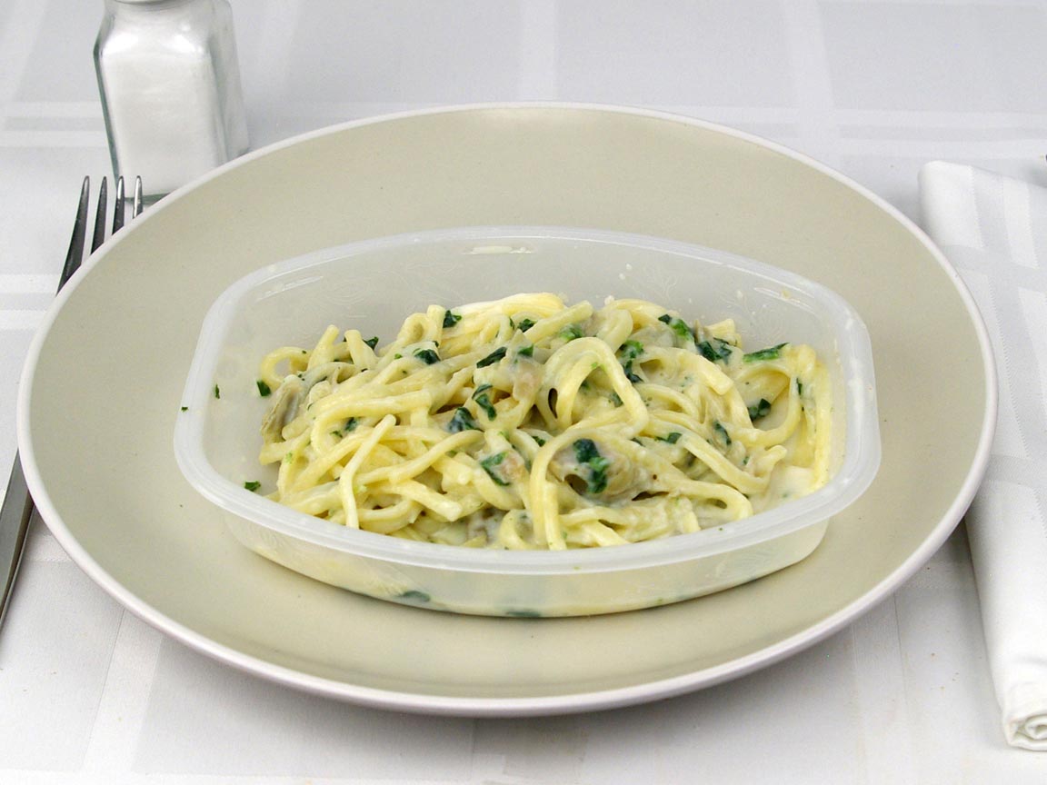 Calories in 0.75 package(s) of Lean Cuisine Spinach Artichoke Linguine