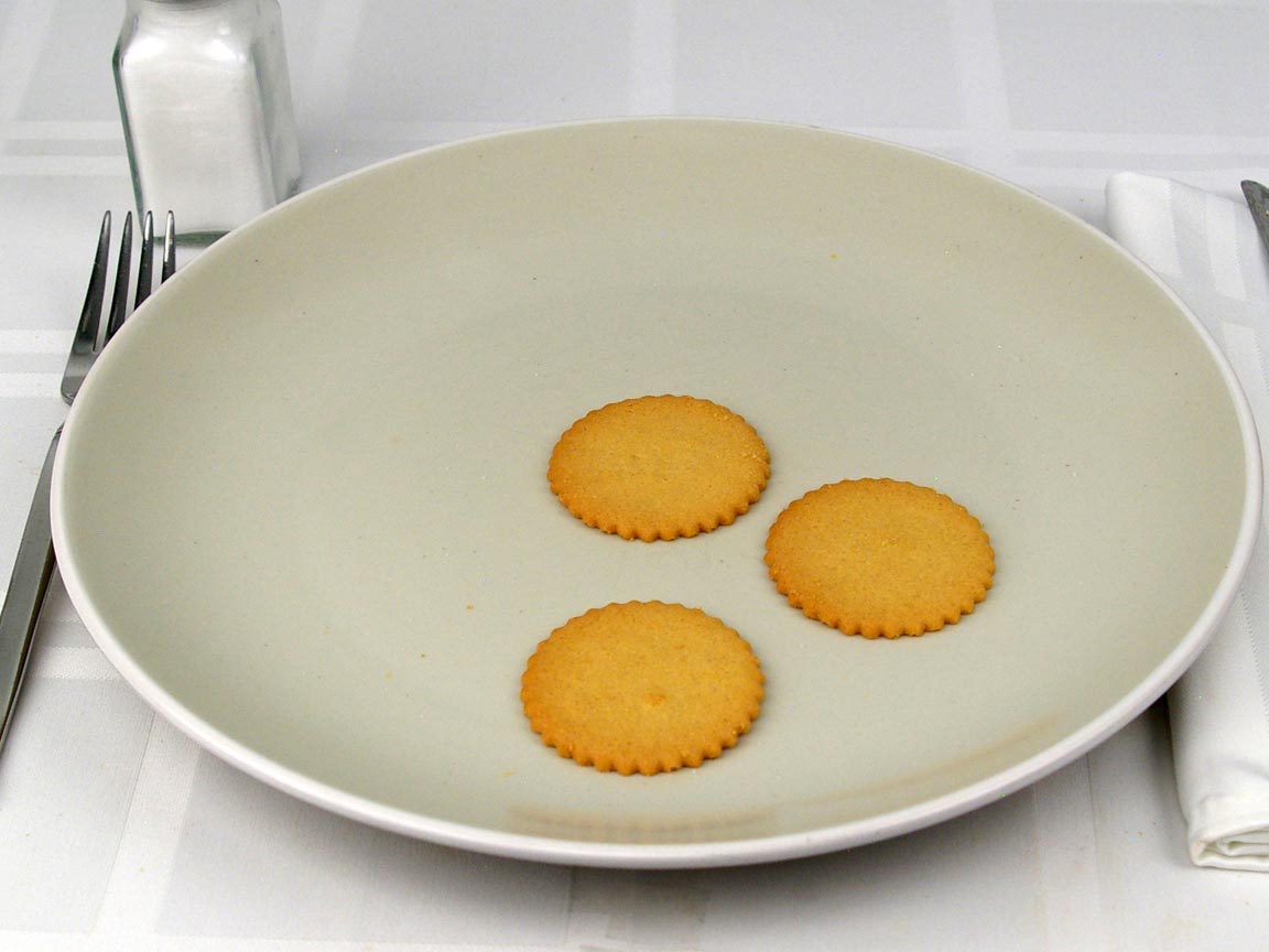 Calories in 3 cookie(s) of Cookie Thins - Lemon