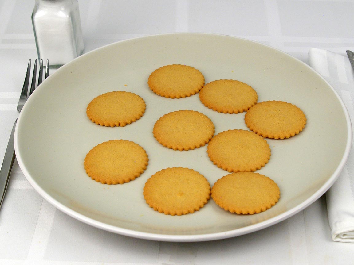 Calories in 9 cookie(s) of Cookie Thins - Lemon