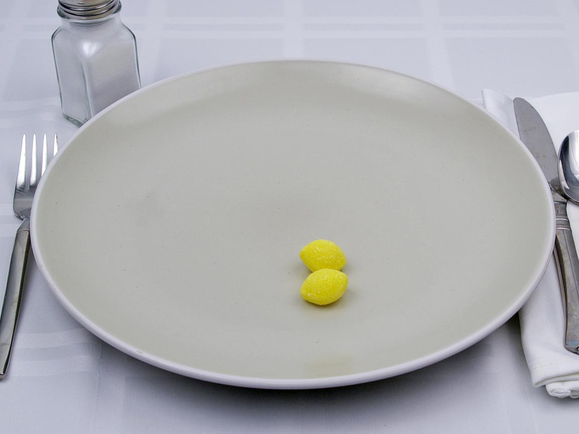 Calories in 2 piece(s) of Lemon Drops Candy