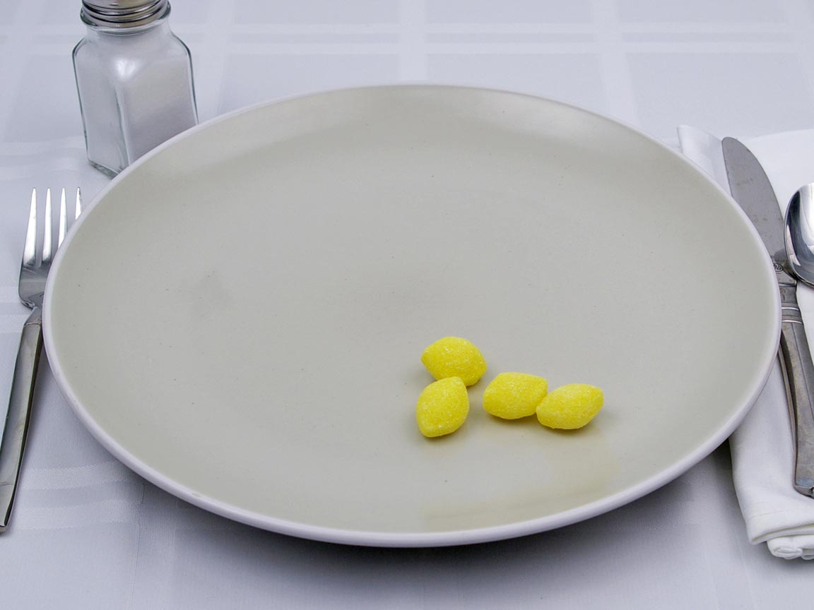 Calories in 4 piece(s) of Lemon Drops Candy