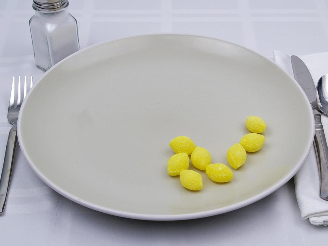 Calories in 8 piece(s) of Lemon Drops Candy