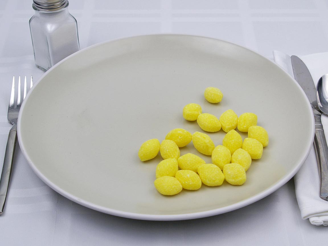 Calories in 20 piece(s) of Lemon Drops Candy