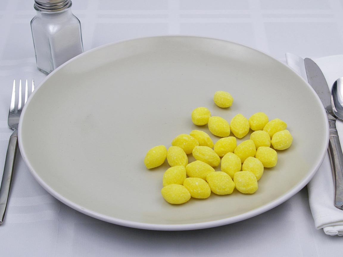 Calories in 24 piece(s) of Lemon Drops Candy