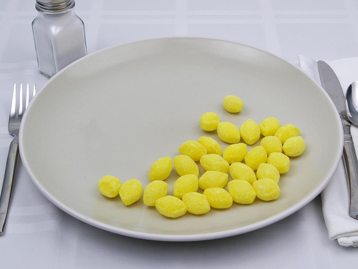 Calories in 28 piece(s) of Lemon Drops Candy