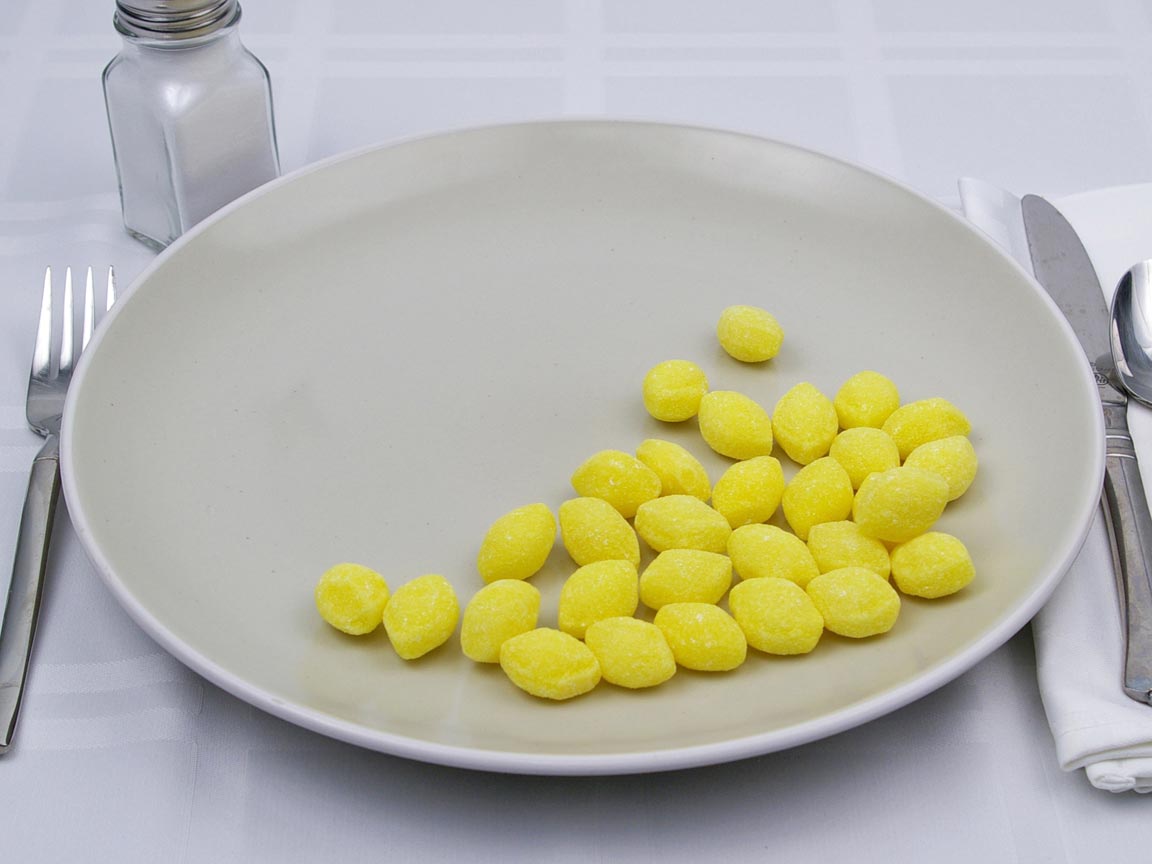 Calories in 30 piece(s) of Lemon Drops Candy