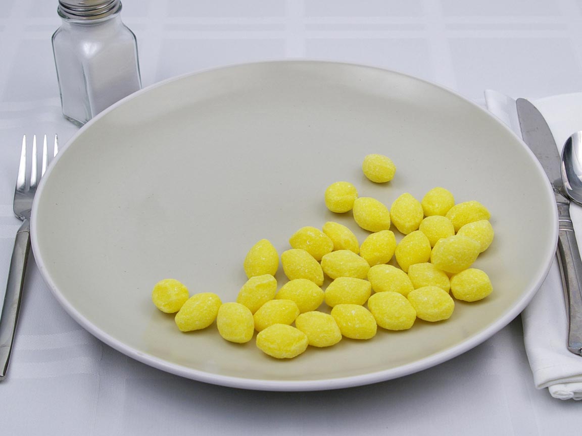 Calories in 32 piece(s) of Lemon Drops Candy