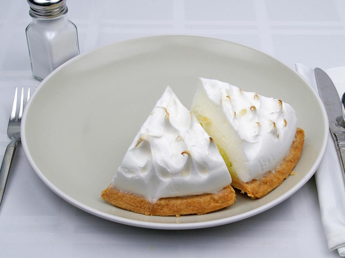 Calories in 2 piece(s) of Lemon Meringue Pie - Sugar Free