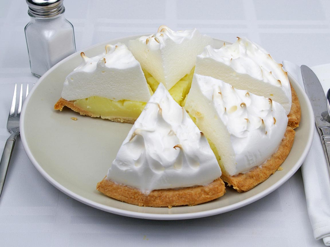 Calories in 5 piece(s) of Lemon Meringue Pie - Sugar Free