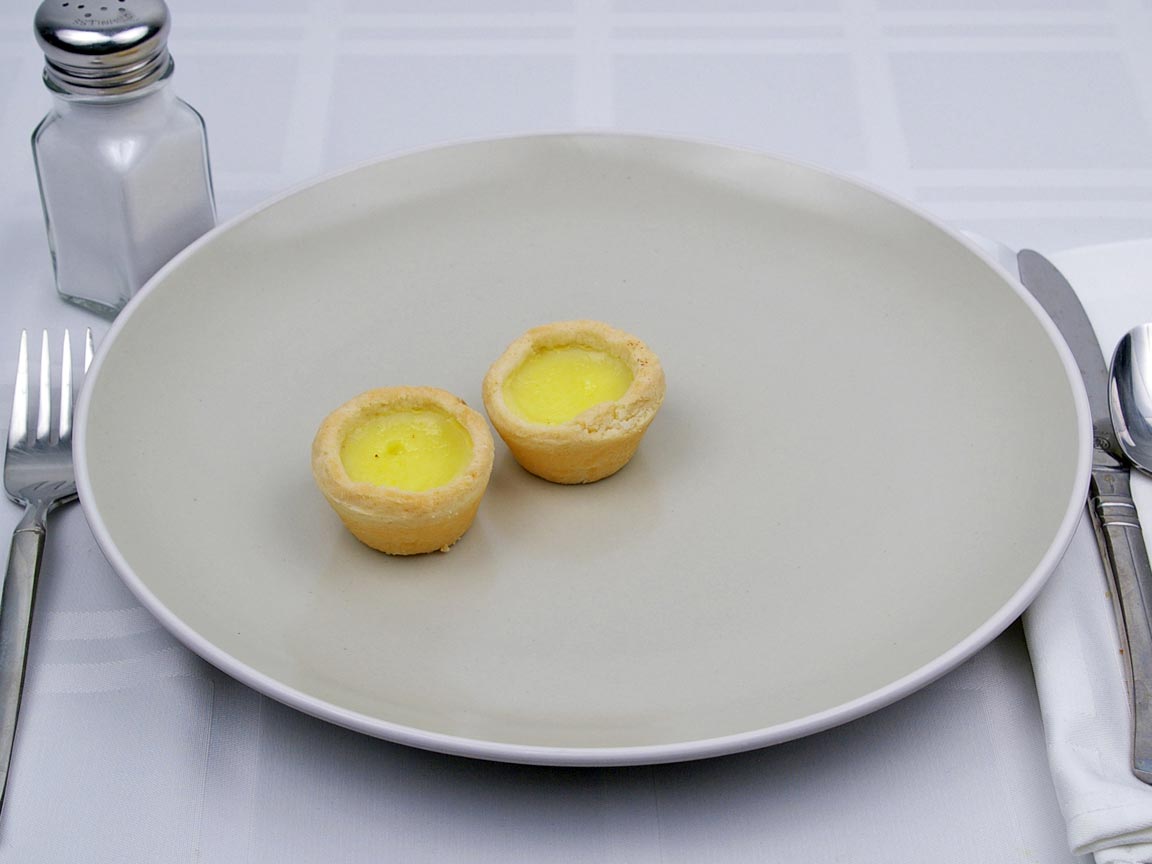 Calories in 2 tart(s) of Lemon Curd Mini Tart