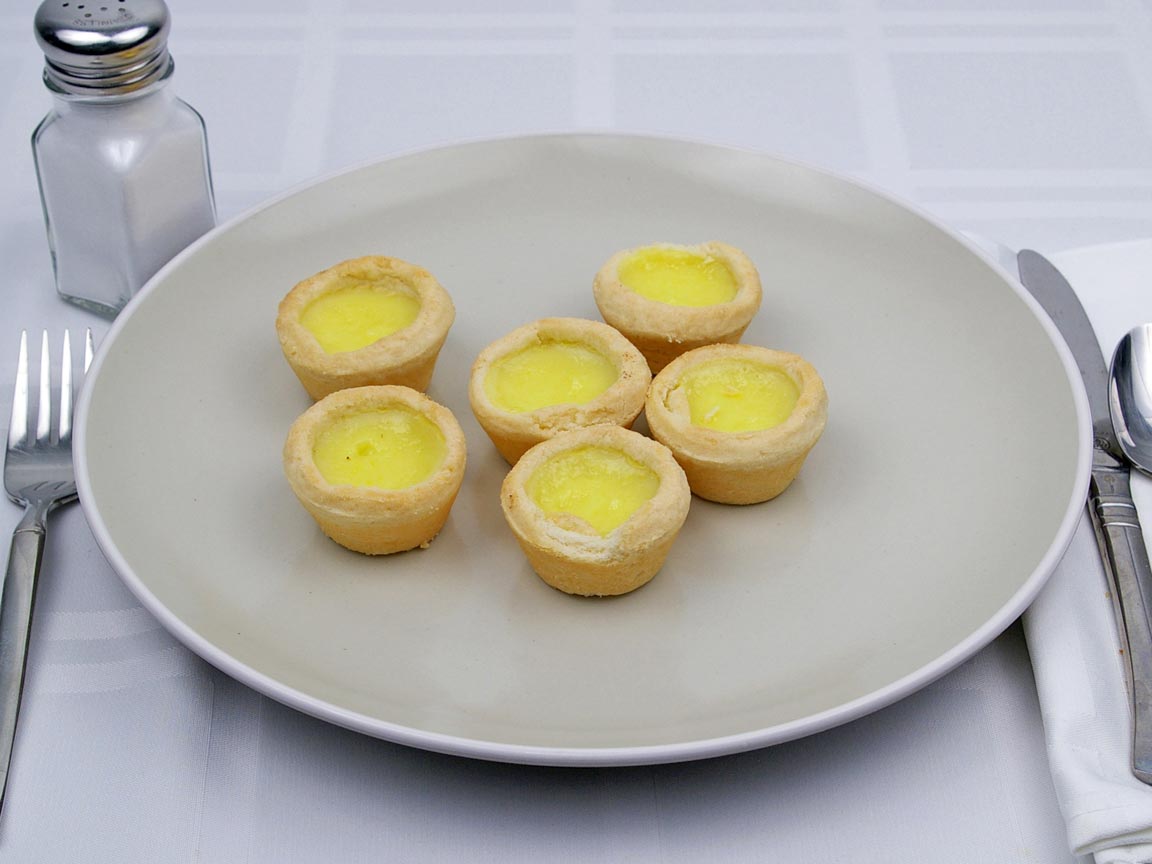 Calories in 6 tart(s) of Lemon Curd Mini Tart