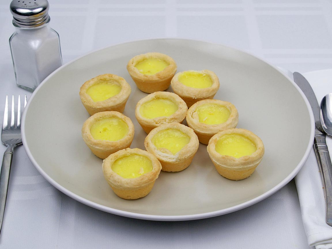 Calories in 9 tart(s) of Lemon Curd Mini Tart
