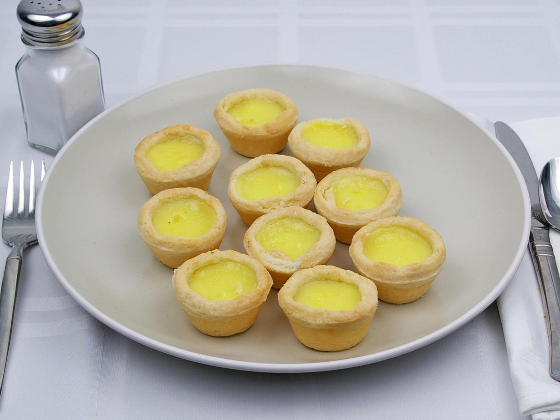 Calories in 10 tart(s) of Lemon Curd Mini Tart