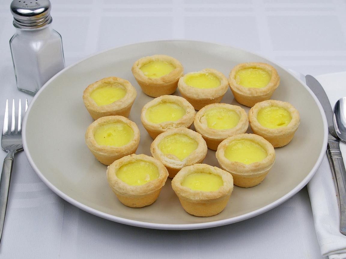 Calories in 12 tart(s) of Lemon Curd Mini Tart