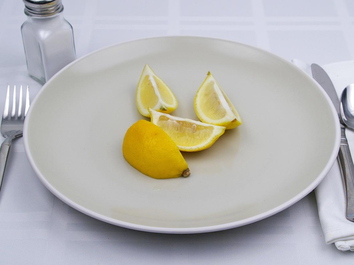 Calories in 1 fruit(s) of Lemon