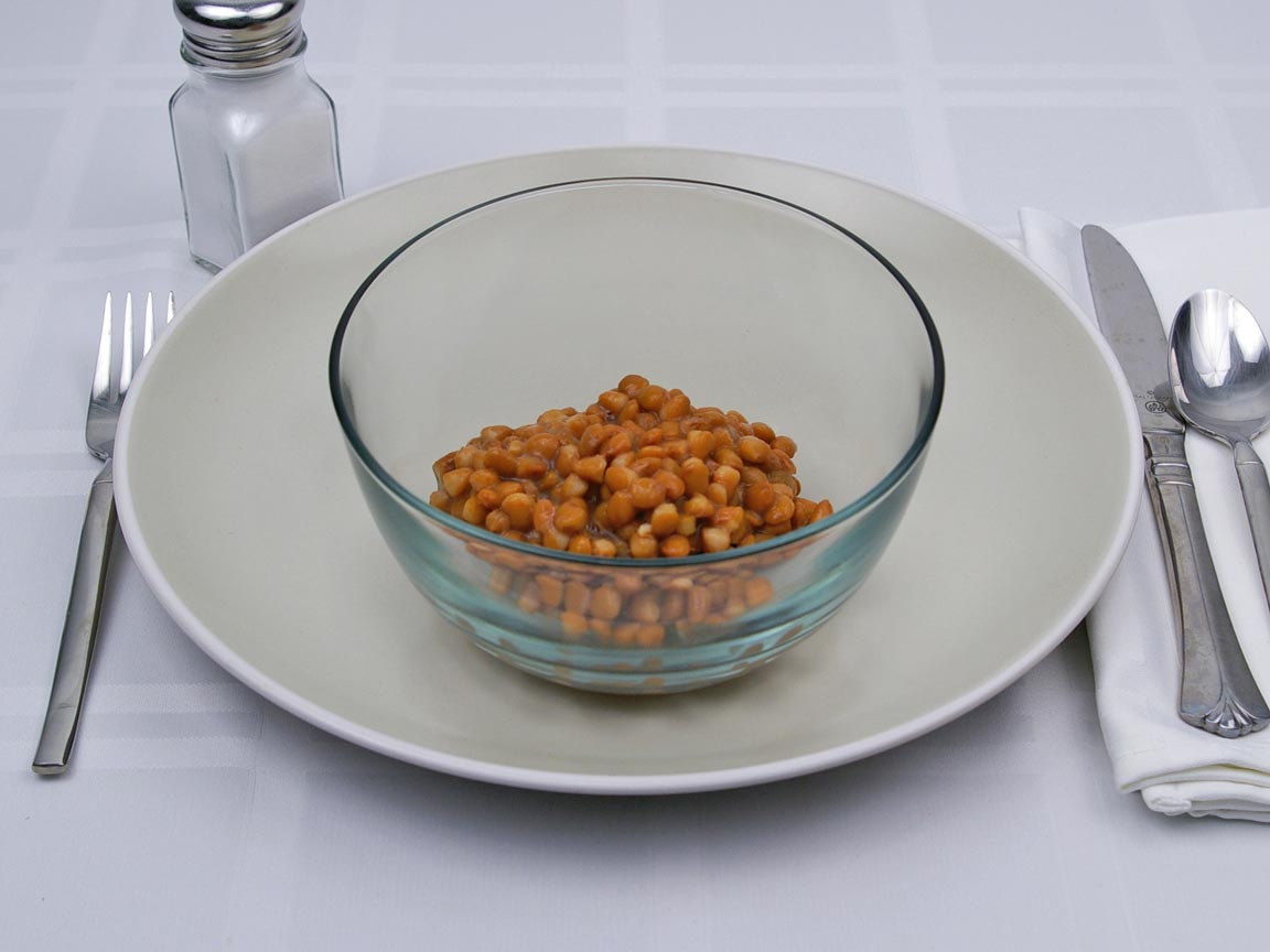 Calories in 0.75 cup(s) of Lentils - Canned