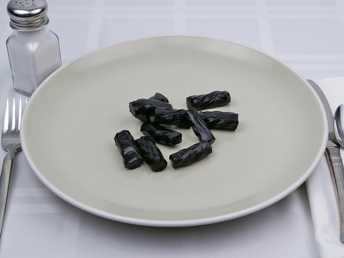 Calories in 70 grams of Black Licorice