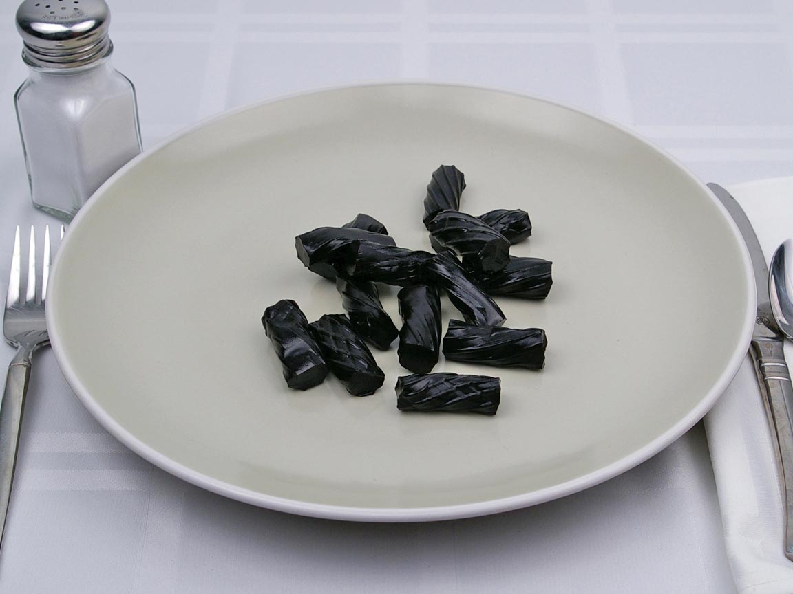 Calories in 99 grams of Black Licorice