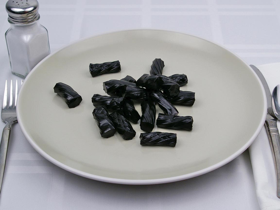 Calories in 127 grams of Black Licorice