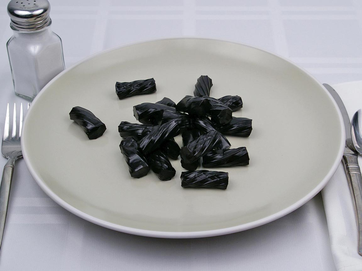 Calories in 141 grams of Black Licorice