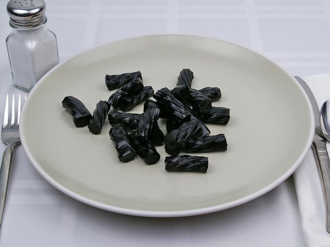 Calories in 155 grams of Black Licorice